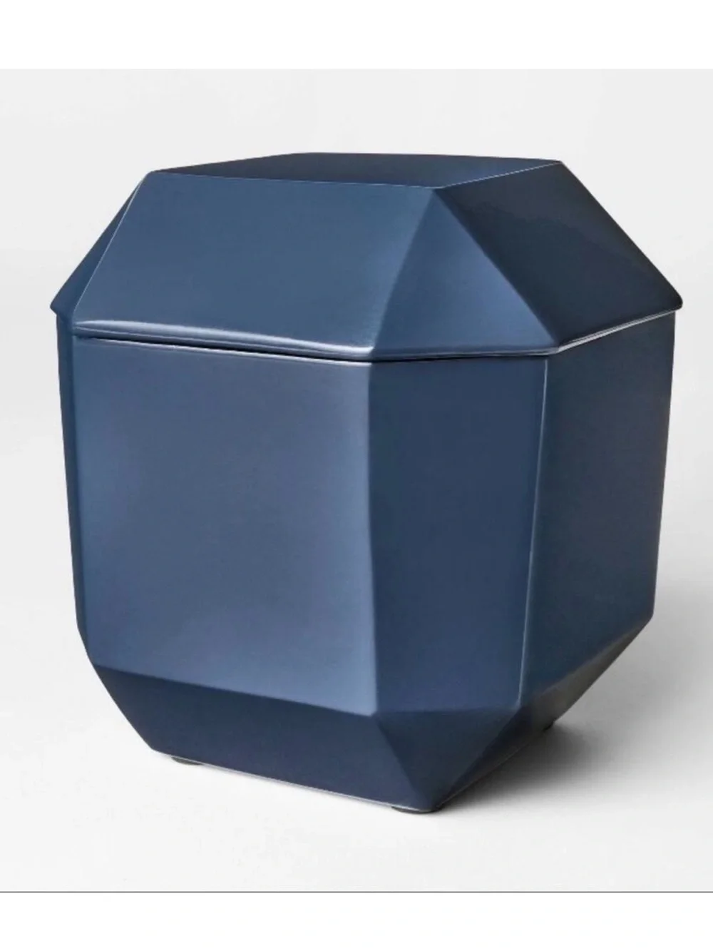 NWT Threshold Studio McGee Navy Blue Lacquer Decorative Box